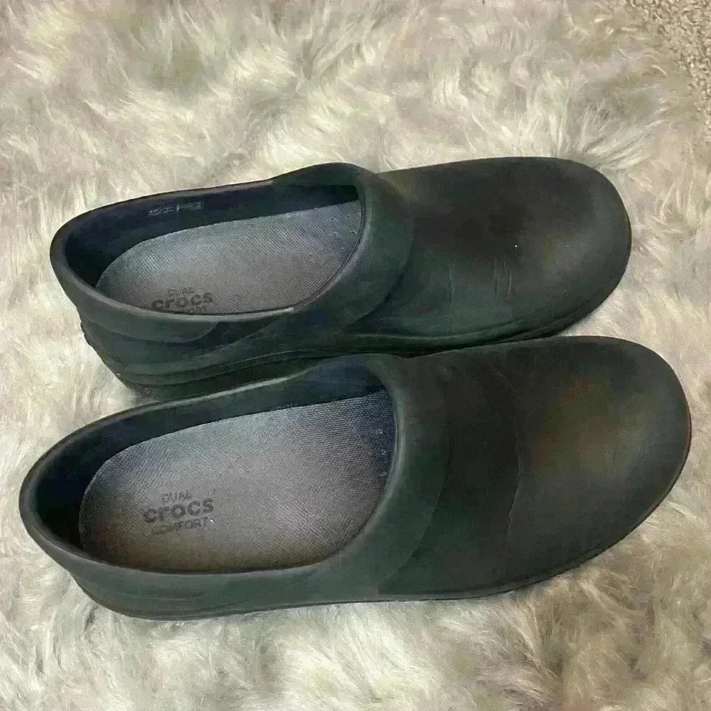 CROCS NERIA PRO II work clog slip resistant dual comfort size 9 shoes - Picture 3 of 4